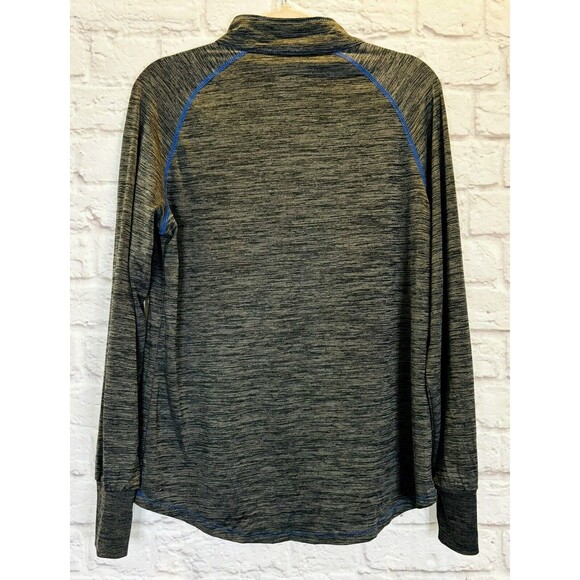 Womens Colosseum Black KU Kansas Jayhawks Quarter Zip Long‎ Sleeve Shirt Top XL - Picture 3 of 7